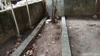 Makam ummi berada di sebelah kiri dari pagar. Makam ini diberi penanda pohon dan nisan (Bonauli/detikTravel)