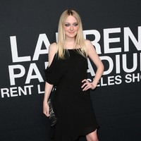 Actress Dakota Fanning arrives at the Saint Laurent show at The Hollywood Palladium on February 10, 2016 in Los Angeles, California. (Photo by Frederick M. Brown/Getty Images)