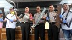 Kapolda Tunjukan Barbuk Kejahatan Begal dan Geng Motor