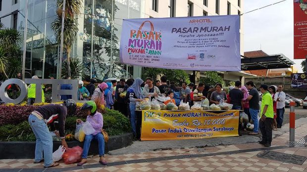 Hari Terakhir Pasar Murah, 1,6 Ton Buah Ludes Tidak Sampai 1 Jam