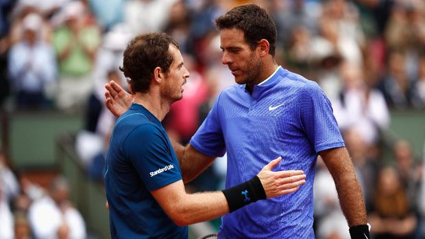 Singkirkan Del Potro, Murray Lolos ke Babak 16 Besar
