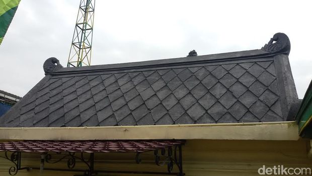 Atap Masjid Sela Yogyakarta yang dibuat dengan campuran putih telur.
