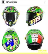 Helm Special Rossi untuk Totti dan Hayden