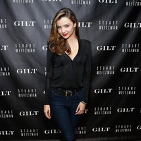 Miranda Kerr attends as Gilt And Stuart Weitzman celebrate the 5050 Boot 20th anniversary on October 16, 2013 in New York City. (Photo by Cindy Ord/Getty Images for GILT)