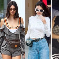 Tas pinggang juga tidak akan berlanjut ke 2018. Aksesori andalan Kendall Jenner sampai Gigi Hadid ini akan digantikan dengan tren tas yang diprediksi besar di 2018, yaitu tas ornamen fringe. Foto: ist