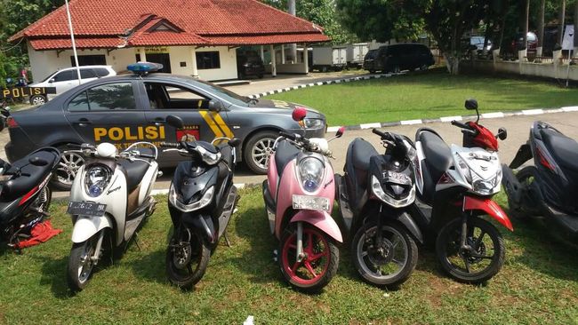 ilustrasi curanmor, ilustrasi pencurian motor