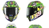 Seperti ini penampakan helm baru Rossi (Foto: instagram)