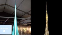 Setelah rampung, menara tersebut akan menjadi gedung tertinggi dunia di 2020. Pool/Boredpanda.
