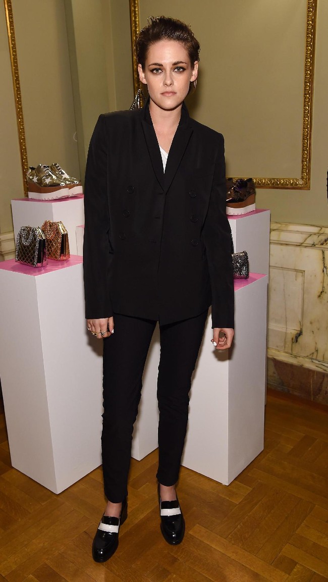 Kristen Stewart attends the Stella McCartney Autumn 2015 presentation on January 12, 2015 in New York City.  (Photo by Dimitrios Kambouris/Getty Images)