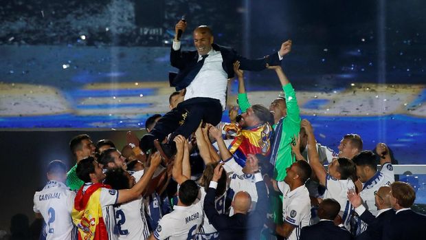 Zinedine Zidane membawa Real Madrid ke final Liga Champions untuk kali ketiga.