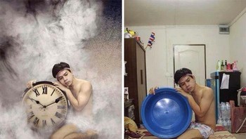 Tidak perlu studio maupun benda asli, semua bisa disiasati. Foto: istimewa