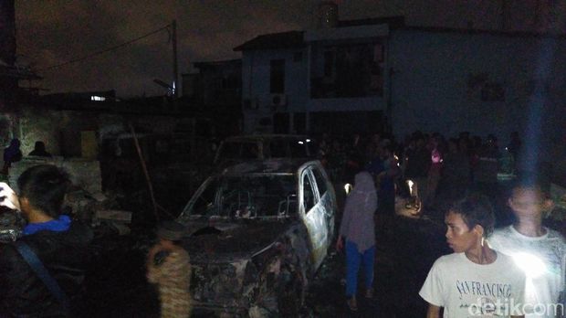 Kebakaran di Koja, Jakarta Utara.