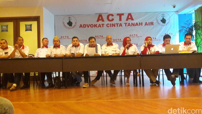 ACTA Keberatan dengan Istilah Persekusi