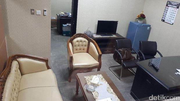 Ruangan yang digeledah KPK di DPRD Jatim. 