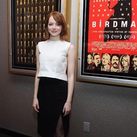 Emma Stone attends The Academy Of Motion Picture Arts And Sciences Hosts An Official Academy Members Screening Of Birdman on October 14, 2014 in New York City.  (Photo by Robin Marchant/Getty Images for Academy of Motion Picture Arts and Sciences)