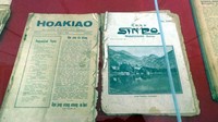 Di museum ini juga tersimpan koleksi koran dan tabloid kuno. Contohnya tabloid mingguan Hoakiao dan Sinpo terbitan tahun 1929, (Wahyu/detikTravel)