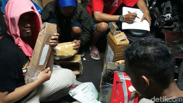 Sisa spare part dikirim ke Hermanto