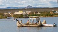 Pulau yang mengapung di tengah Danau Titicaca (Matt Crossick/Belmond/CNN)