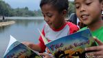 Mobil Patroli Polsek Leles Jadi Perpustakaan Keliling