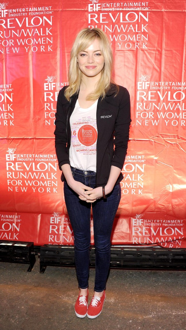 Emma Stone attends the 16th Annual EIF Revlon Run Walk For Women on May 4, 2013 in New York City.  (Photo by Jamie McCarthy/Getty Images for EIF Revlon Run Walk)