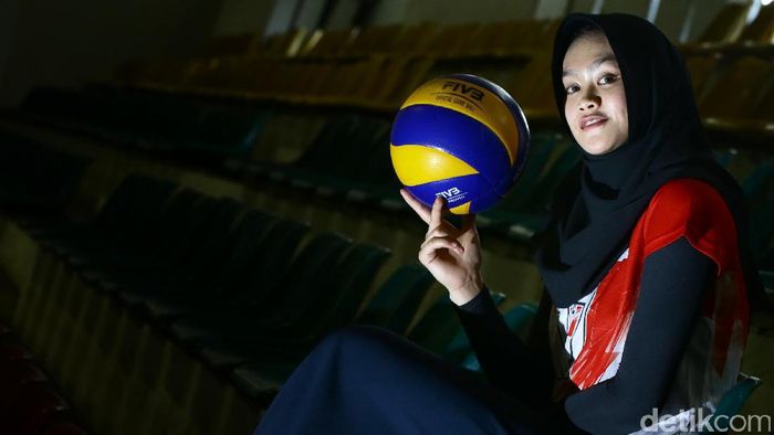 Wilda Sugandi kapten timnas voli putri. Foto: Hasan Alhabshi/detikSport Wilda Sugandi kapten timnas voli putri. Foto: Hasan Alhabshi/detikSport