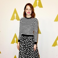 Emma Stone attends the 87th Annual Academy Awards Nominee Luncheon at The Beverly Hilton Hotel on February 2, 2015 in Beverly Hills, California.  (Photo by Frazer Harrison/Getty Images)