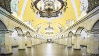 Stasiun Metro Komsomolskaya yang berada di Distrik Krasnoselsky mulai dibuka pada 15 Mei 1935. Ist/David Burdeny.