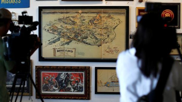 Wow, Peta Asli Disneyland Dilelang Seharga Rp 11,9 Miliar