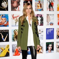 Cara Delevingne attends The Vogue Festival 2012 cocktail party in association with VERTU at Royal Geographical Society on April 20, 2012 in London, England.  (Photo by Ben Pruchnie/Getty Images)
