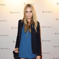 Cara Delevingne attends the Rimmel & Kate Moss Party to celebrate their 10 year partnership at Battersea Power station on September 15, 2011 in London, England.  On the eve of London Fashion Week, Rimmel launches the Kate Moss Lasting Finish Lipstick Collection designed by the supermodel herself to celebrate her 10 year collaboration with the brand.  (Photo by Dave M. Benett/Getty Images for Rimmel)