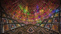 Masjid indah ini dibangun sejak tahun 1876 dan selesai pada 1888. Pool/Ramin Rahmani Nejad. Pool/Ramin Rahmani Nejad.