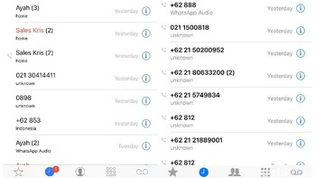 Tampilan Recent Call ikutan dirombak. Foto: detikINET/Adi Fida Rahman