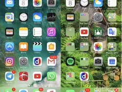 Perbandingan Tampilan iOS 10 dan iOS 11
