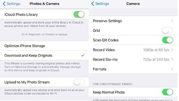 Pengaturan kamera di iOS 11 lebih disederhanakan. Foto: detikINET/Adi Fida Rahman