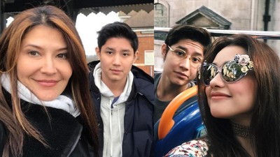 Teuku Rassya dan Dua Ibu Cantiknya, Millendaru Keponakan Cowok Ashanty