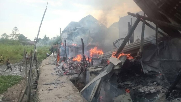 Kakak-Adik Main Korek Api, 9 Rumah Ludes Terbakar di Palembang