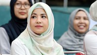Natasha Rizki saat ditemui di Bogor, Jawa Barat pada Rabu (8/6) malam. Pool/Noel/detikFoto.