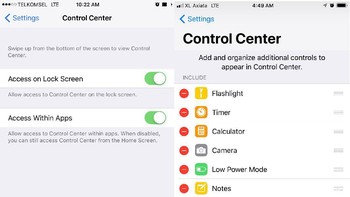 Pengaturan Control Center pun mengalami perombakan. Foto: detikINET/Adi Fida Rahman