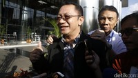 Plt Dirjen Pembangunan dan Pemberdayaan Masyarakat Desa (PPMD) Kemendes PDTT Taufik Madjid memberikan keterangan usai diperiksa sebagai saksi.