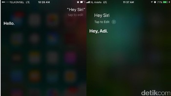 Tampilan dan suara Siri ikutan berubah di iOS 11. Foto: detikINET/Adi Fida Rahman