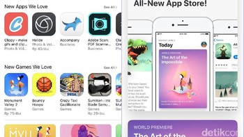 Perubahan paling ketara terlihat di App Store. Foto: detikINET/Adi Fida Rahman