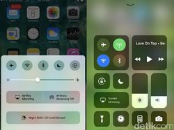 Perbandingan Tampilan iOS 10 dan iOS 11