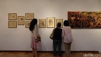 Ada sketsa dari Sultan Agung untuk lukisan fenomenal S.Sudjojono yang kini dipajang di Museum Fatahillah. Pool/Tia Agnes/detikFoto.