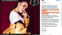 Komentar yang di-blok adalah seruan pendukung Ayu Ting Ting sebagai kandidat wanita tercantik dikepung komentar-komentar nyinyir lainnya. Oh iya, hasil jawara wanita tercantik akan diumumkan tahun depan.  Foto: Instagram @tccandler