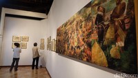 S.Sudjojono dikenal sebagai maestro seni lukis Indonesia, selain Affandi dan Basoeki Abdullah. Pool/Tia Agnes/detikFoto.
