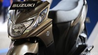 Motor rakitan Indonesia apa saja yang laris di luar negeri, ketiga belas Suzuki Address mencapai 12.200 unit. Foto: Hasan Alhabshy