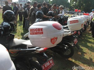 Arus Mudik, Pemkab Brebes Siapkan 46 Ambulans Motor di Pantura