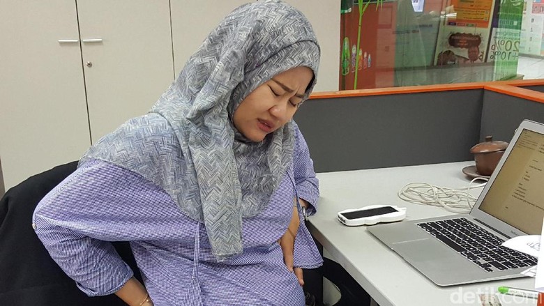Ilustrasi ibu hamil menahan nyeri wasir (Foto: Nurvita Indarini) Ilustrasi ibu hamil menahan nyeri wasir (Foto: Nurvita Indarini)