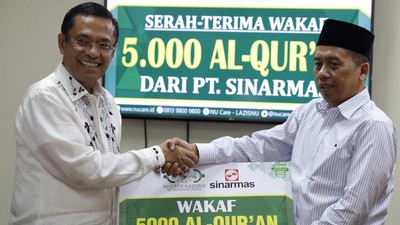 APP Wakafkan 5.000 Mushaf Alquran ke LAZIS NU
