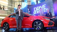 Civic Hatchback Turbo diluncurkan di Mall Taman Anggrek, Jakarta, Jumat (9/6/2017).